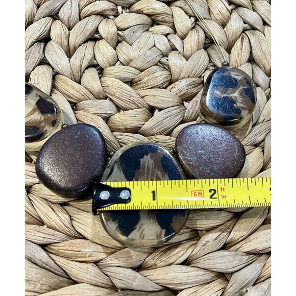 M&S Collar Length Wire Plastic Drop Bead Statement Necklace - Picture 6 of 8